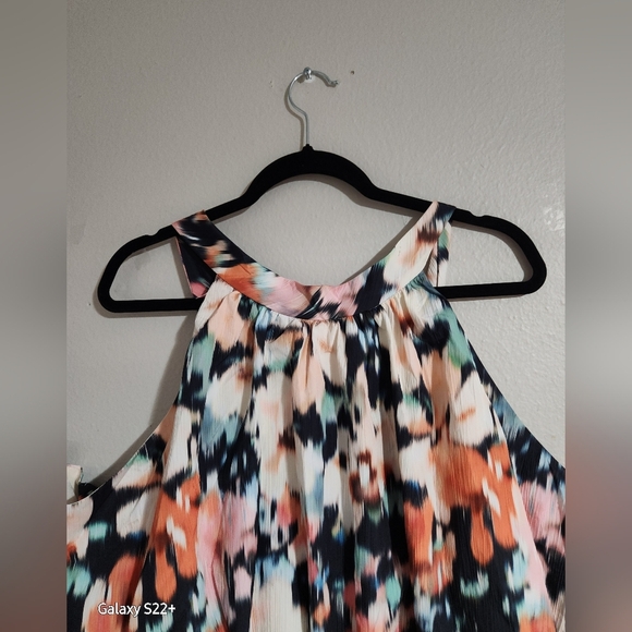 NWT ELOQUI FLORAL SIZE 26 HALTER MAXI DREES. - Picture 4 of 13